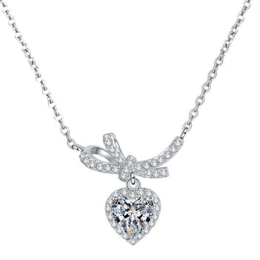 Moissanite Heart Necklace