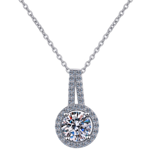 Moissanite Round Necklace