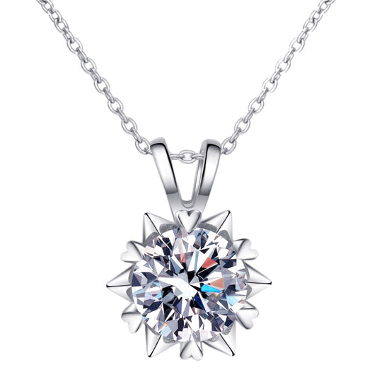 Learning To Love Sterling Silver Moissanite Necklace