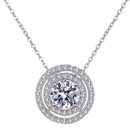 Moissanite Round Necklace