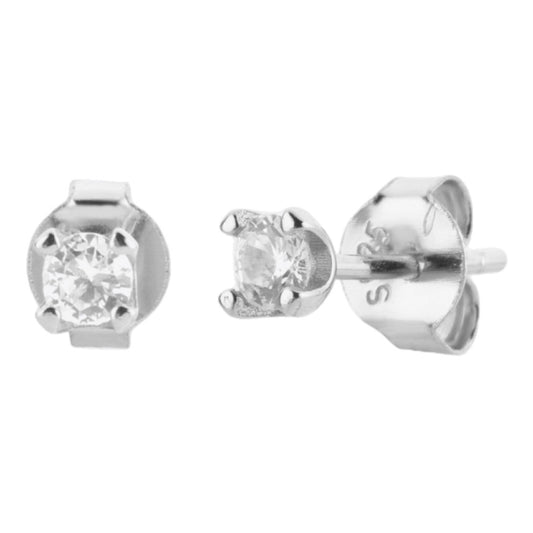 CZ Sterling Silver Stud Earrings