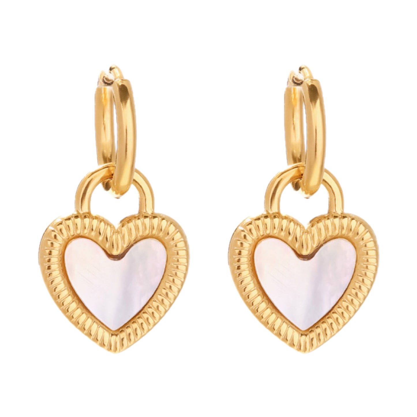 Shell Heart Earrings