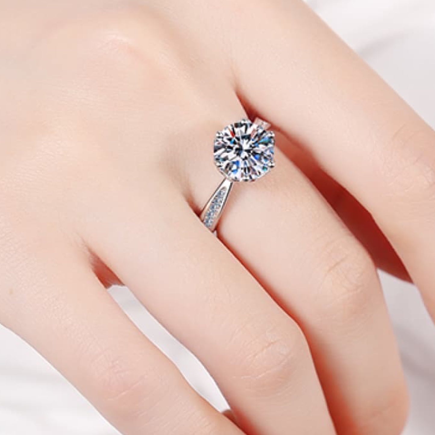 3 Carat Moissanite Ring