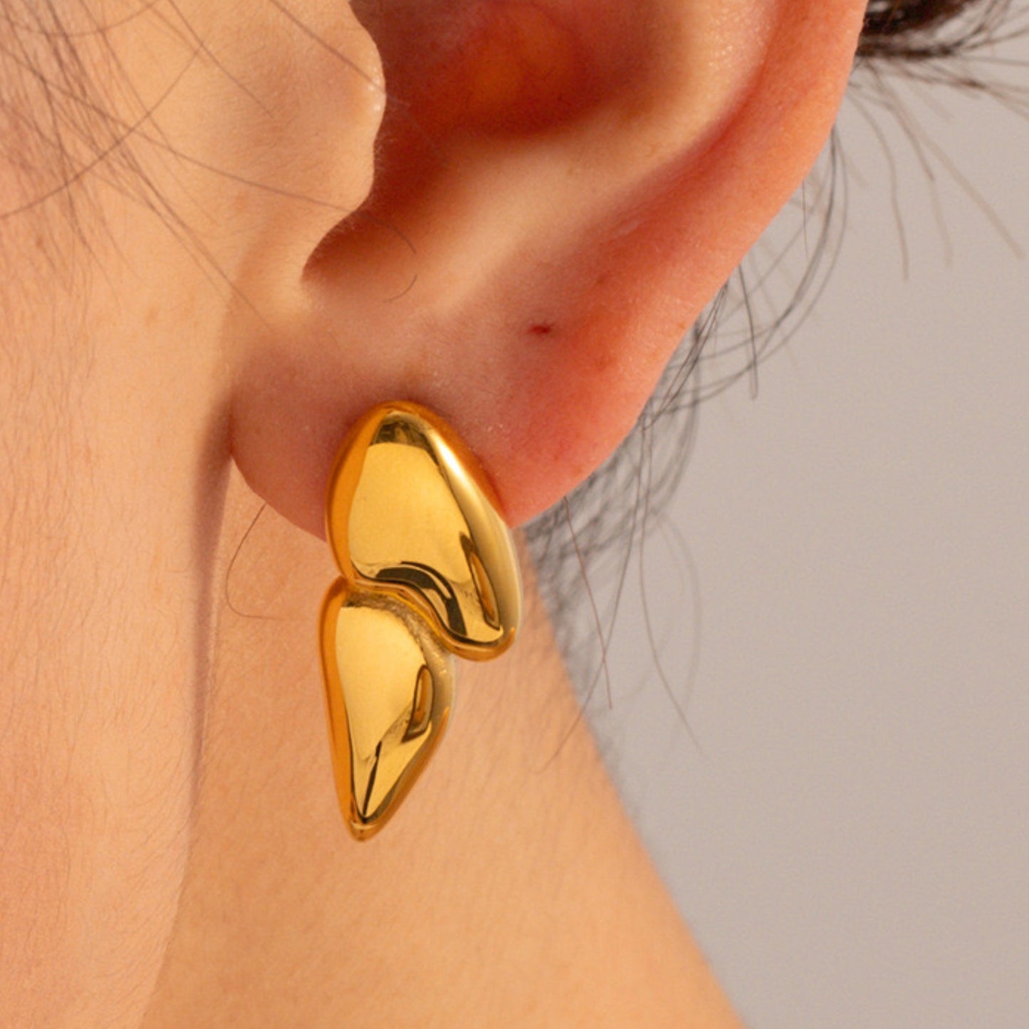 Geometric Gold Earrings