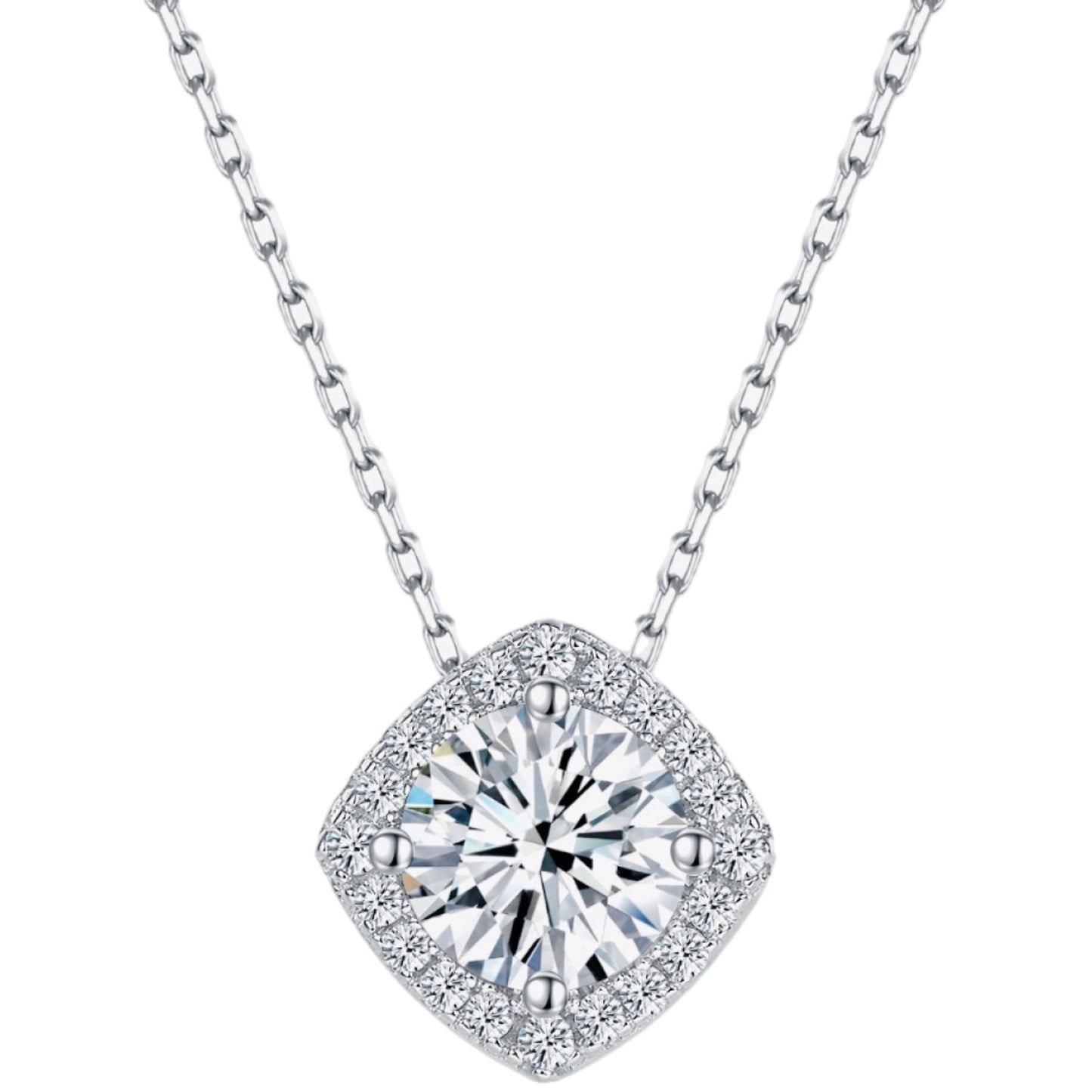 1 Carat Moissanite Necklace