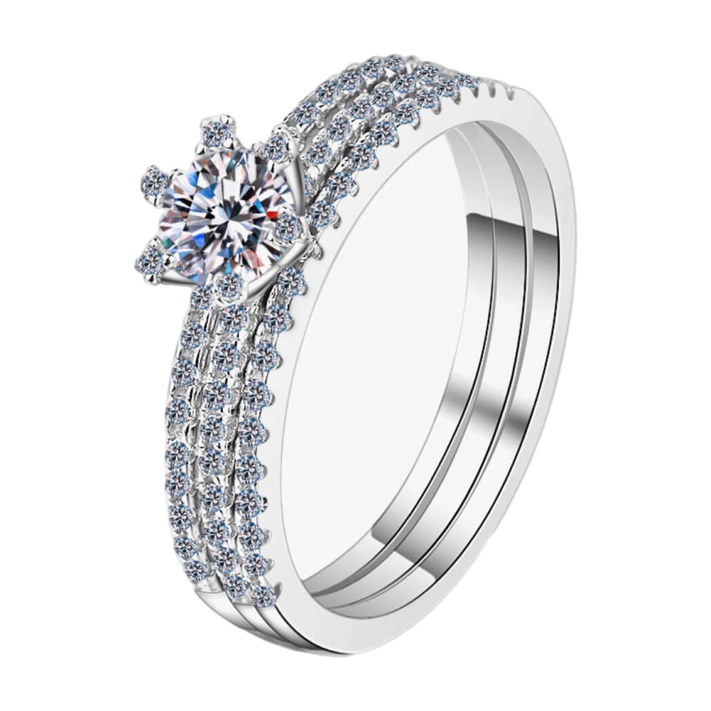 1 Carat Moissanite Ring