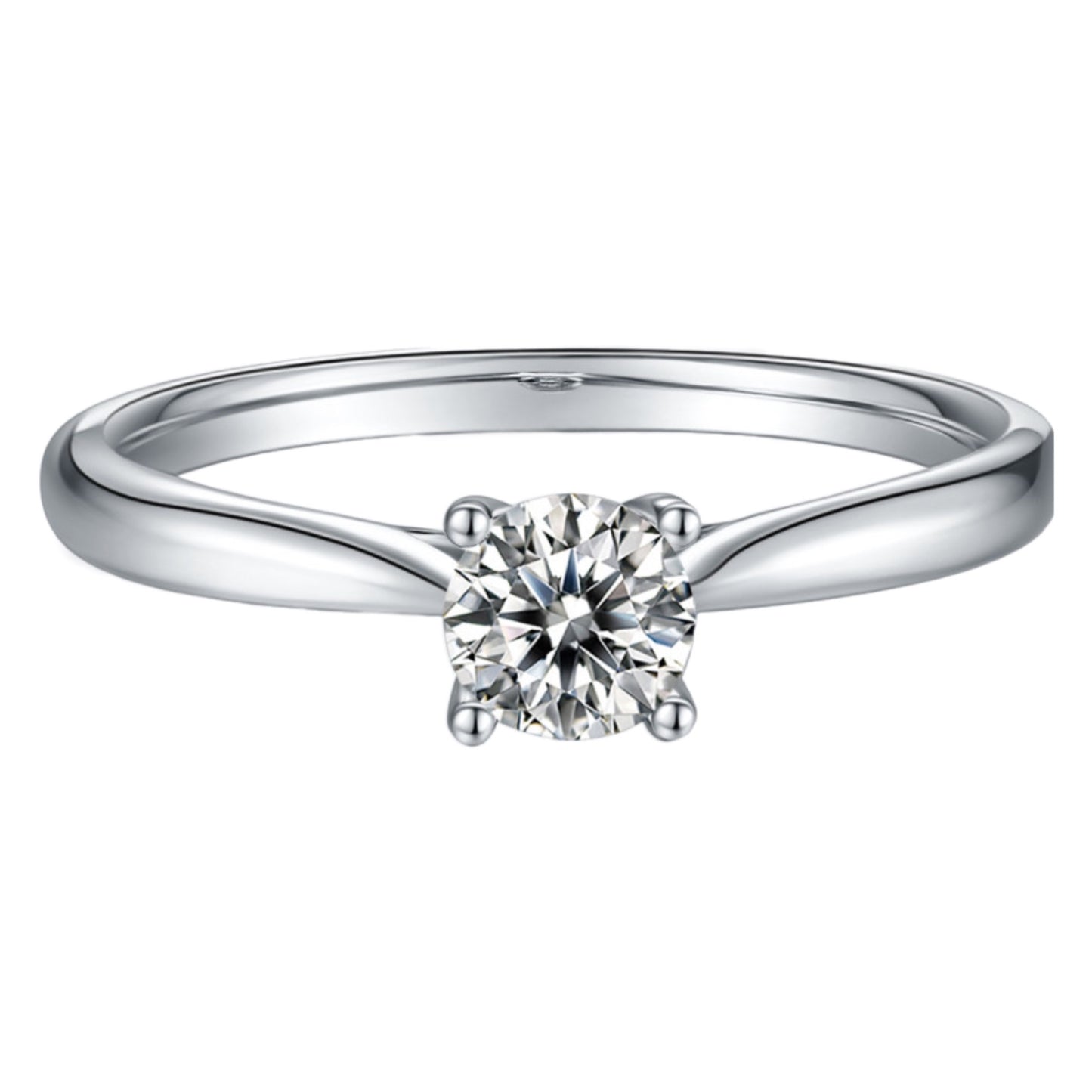 Moissanite Sterling Silver Ring