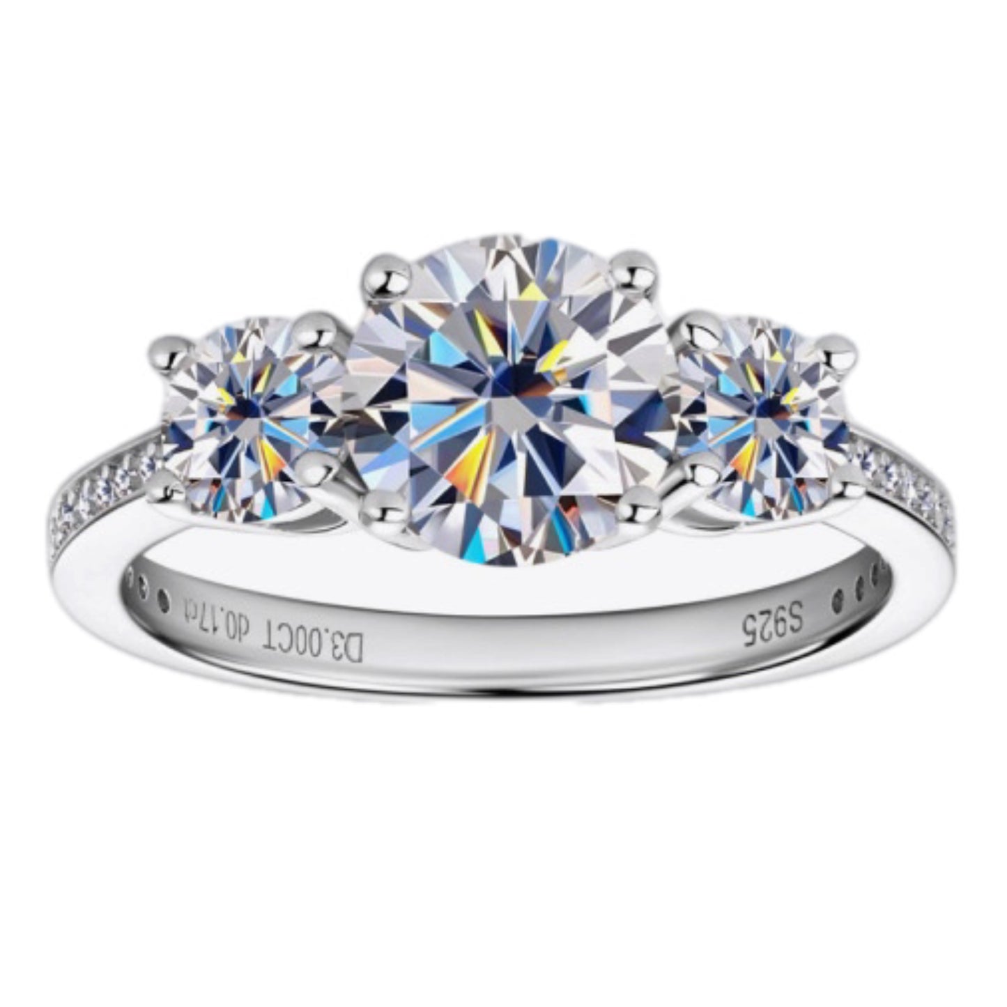 3 Carat Moissanite Ring