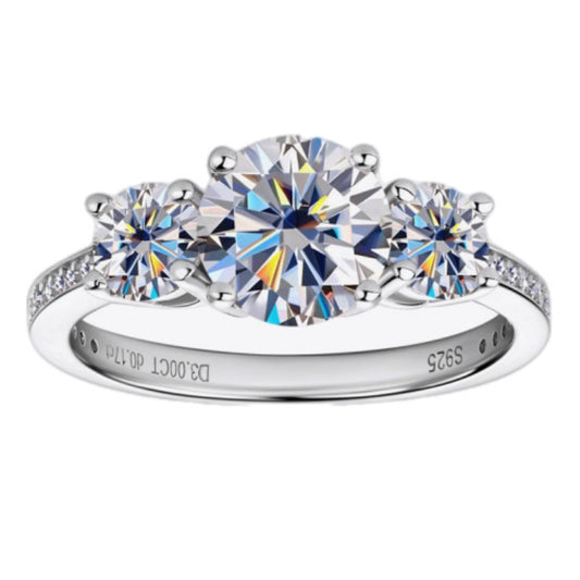 3 Carat Moissanite Ring