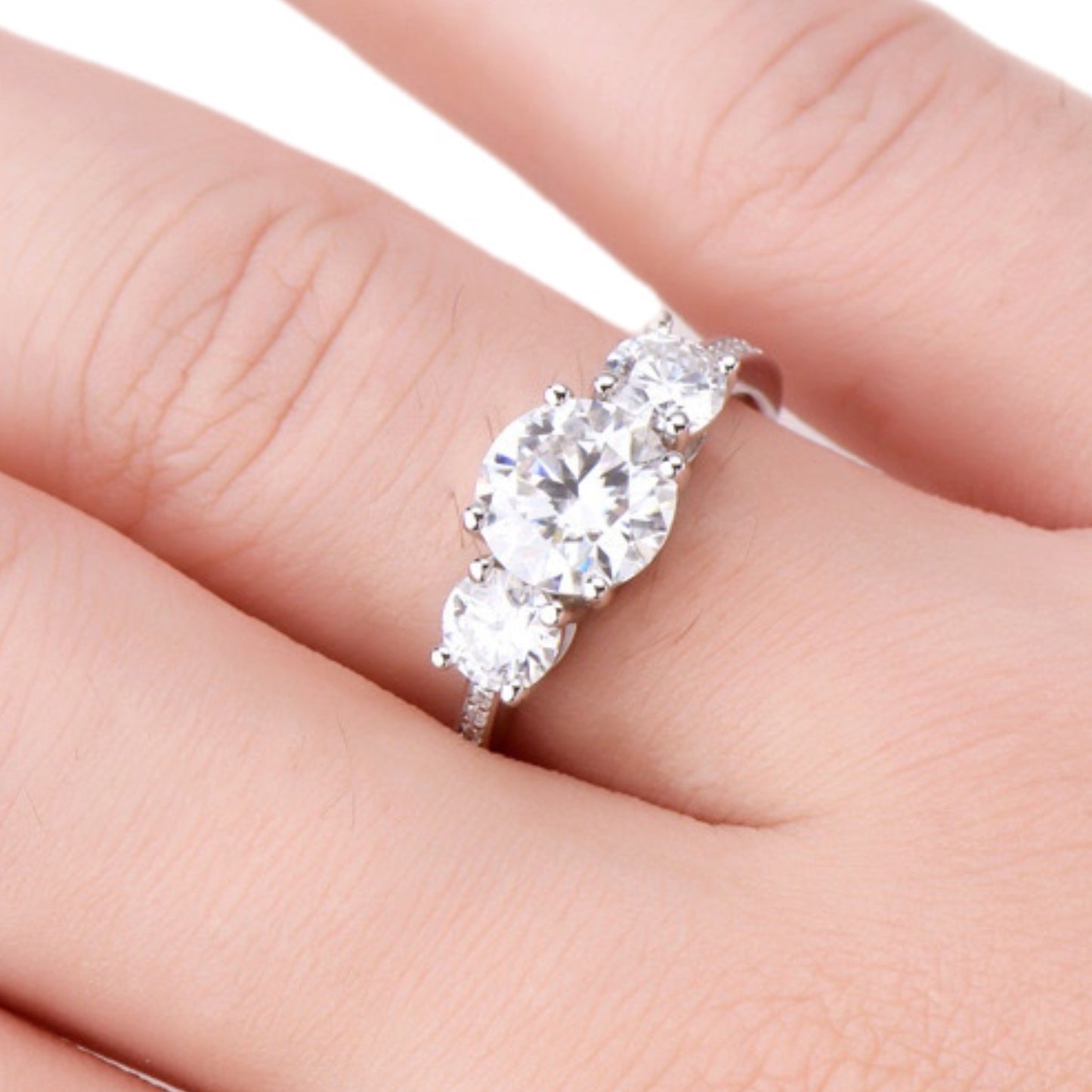 3 Carat Moissanite Ring