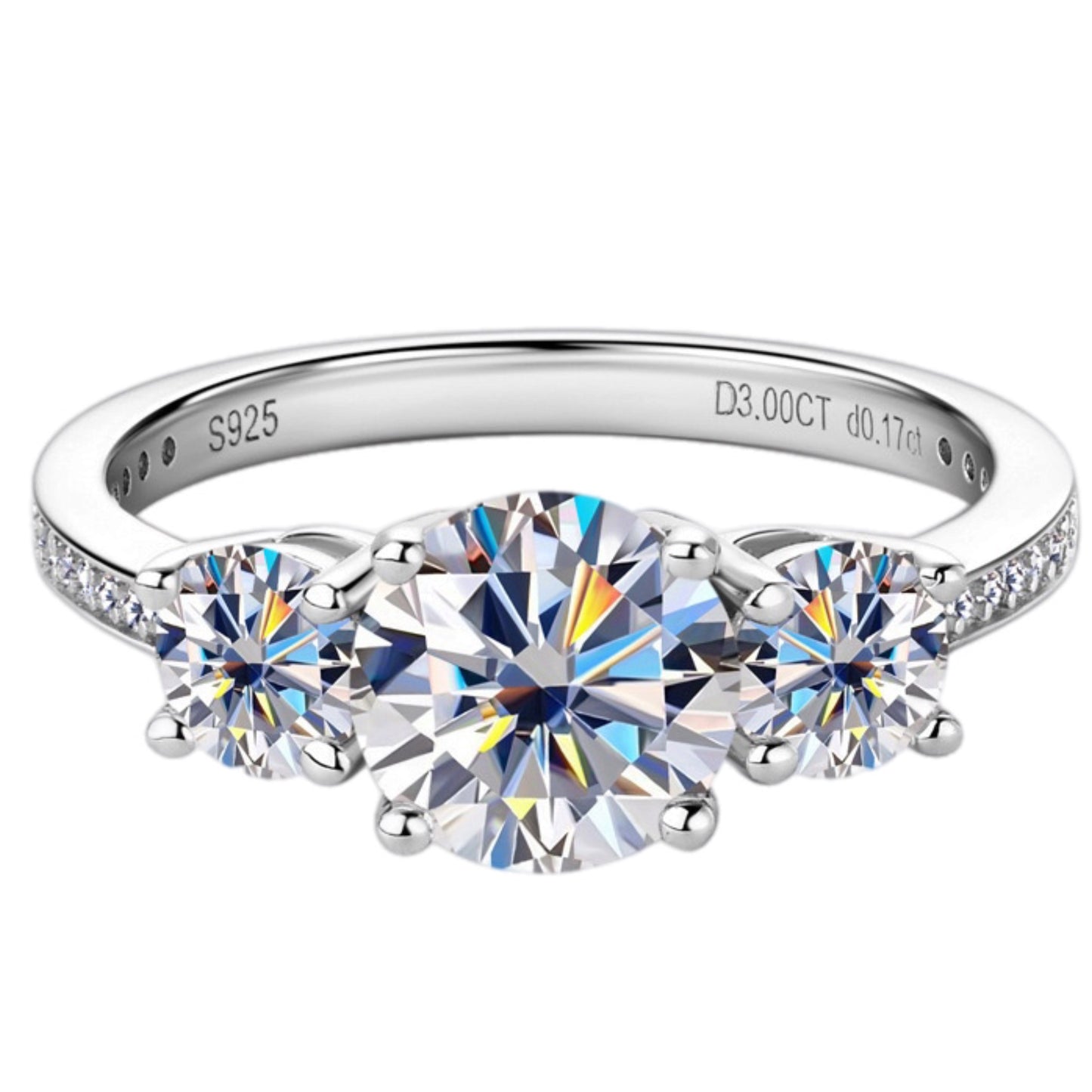 3 Carat Moissanite Ring