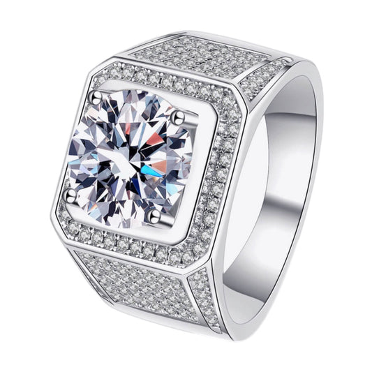 Sterling Silver Moissanite Ring