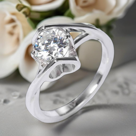 1 Carat Moissanite Ring