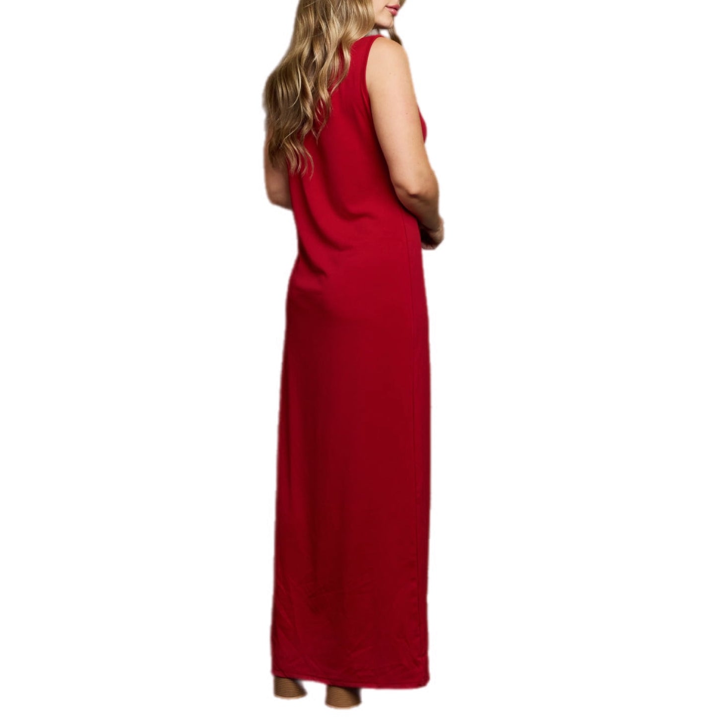 Plus Size Scoop Neck Maxi Tank Dress