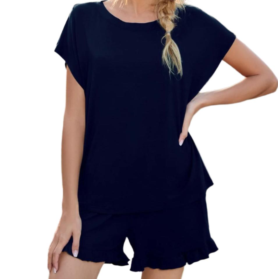 Short Sleeve Top & Short Lounge Set