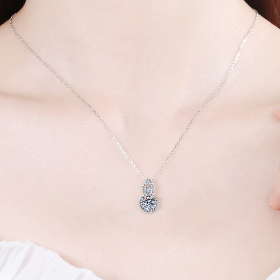 Infinite Radiance 1 Carat Moissanite Pendant Necklace