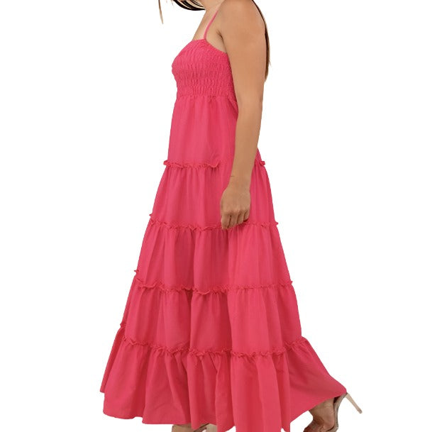 Woven Tiered Maxi Dress