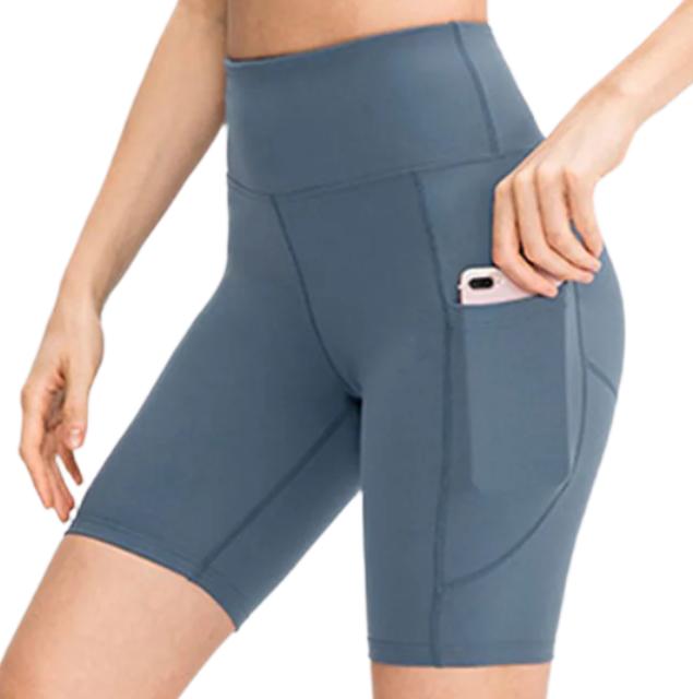 Wide Waistband Sports Shorts with Pockets