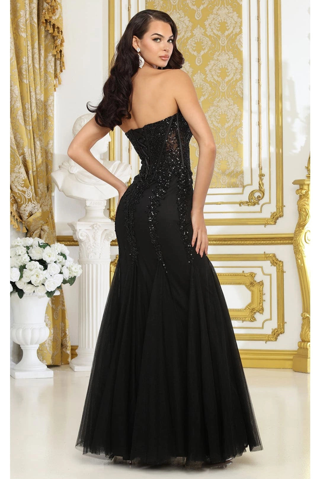 Corset Mermaid Strapless Special Occasion Gown