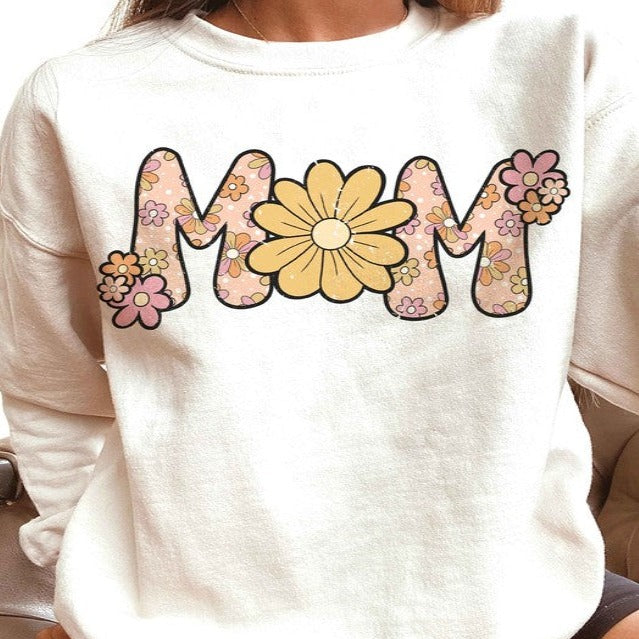 FLORAL MOM Graphic Sweatshirt