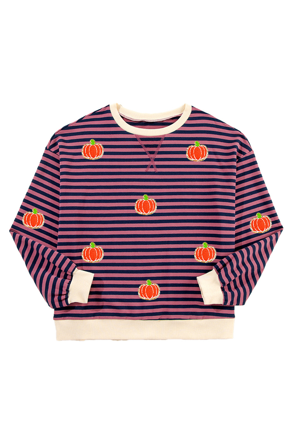 Pumpkin Striped Sweatshirt