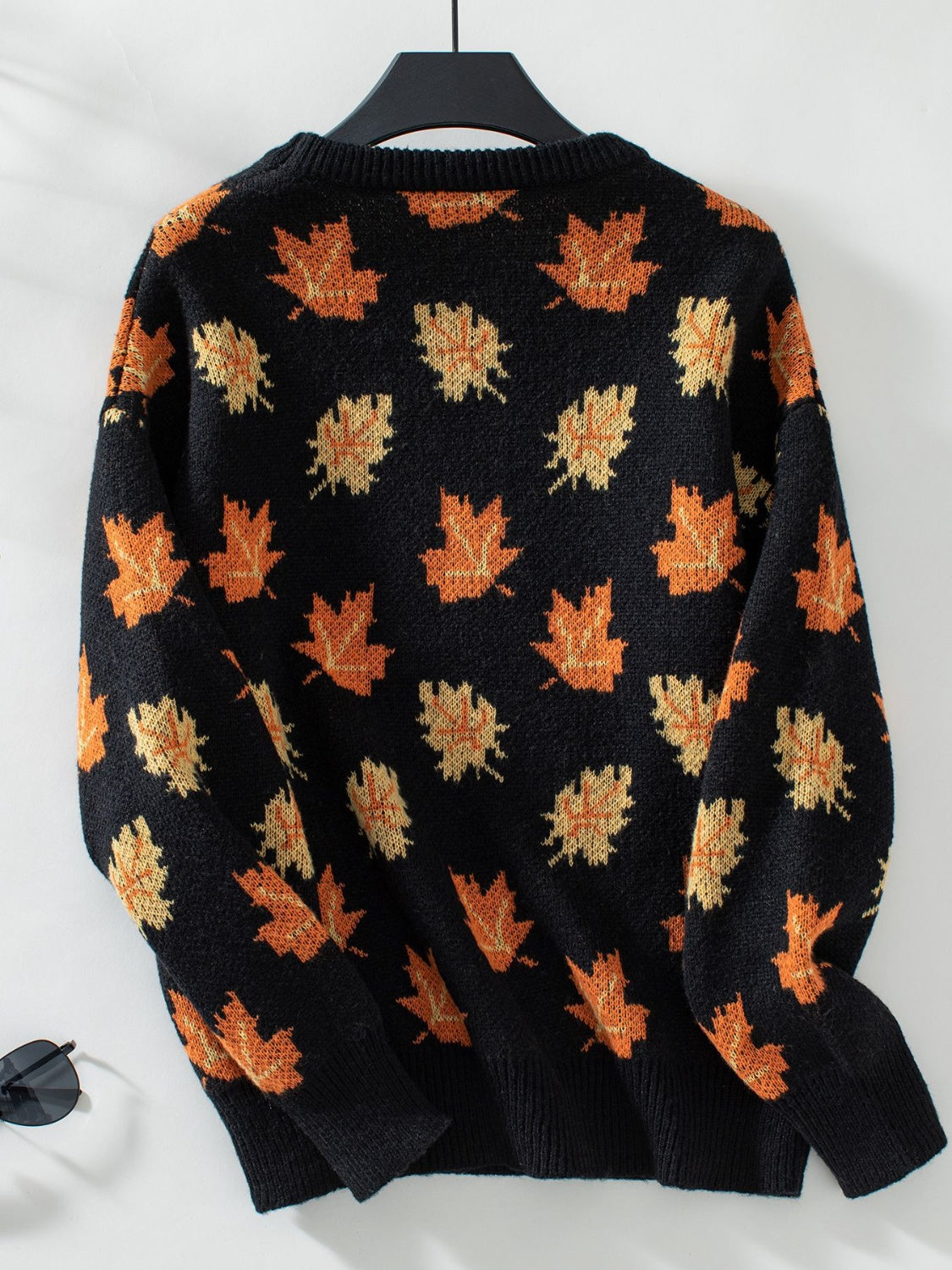 Maple Leaf Round Neck Sweater