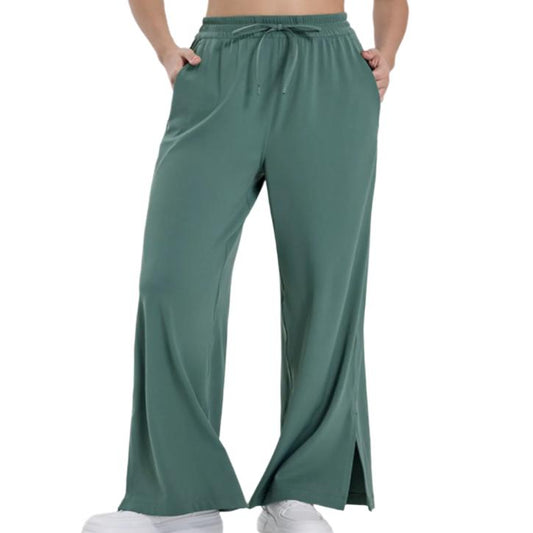 Slit Wide Leg Active Pants