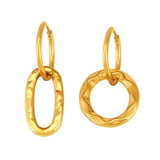 18K Gold-Plated Titanium Steel Earrings