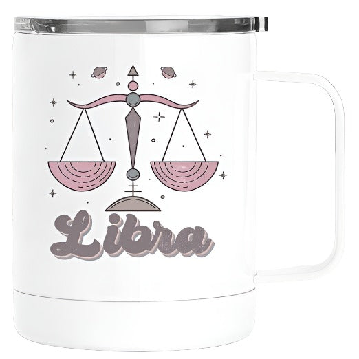 Libra Astrological Sign Coffee Travel Cup