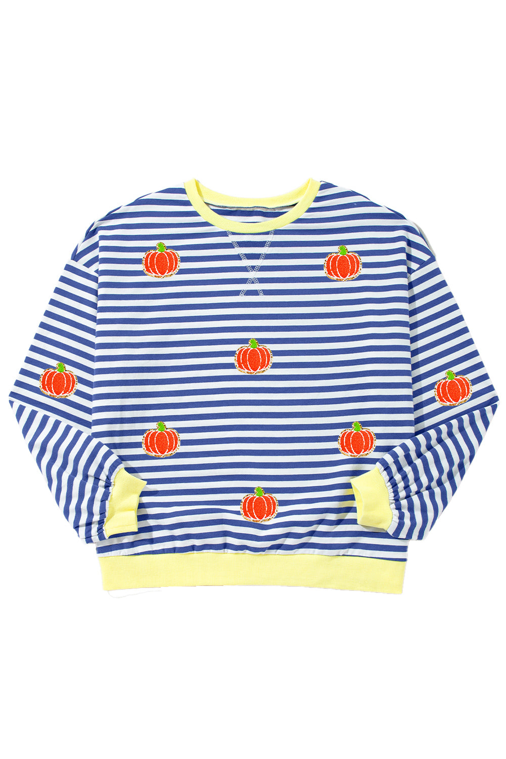 Pumpkin Striped Sweatshirt