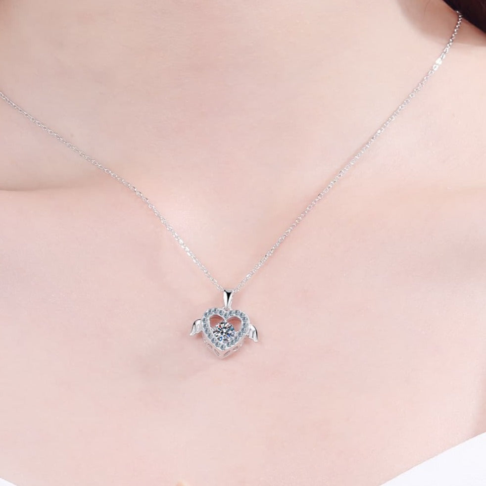 Cherished Heart Moissanite Love Necklace