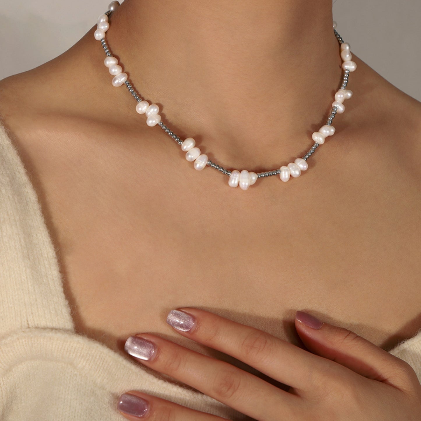 Lustrous Harmony Pearl Necklace