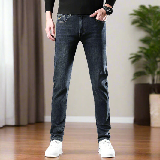 Stretch Loose Straight Leg Jeans