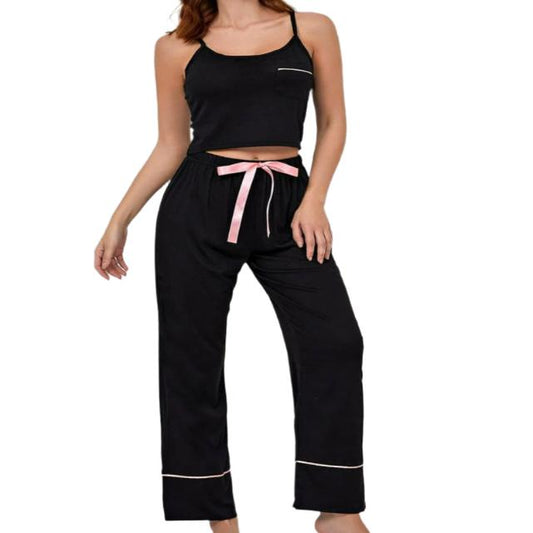 Cropped Cami & Pants Pajama Set