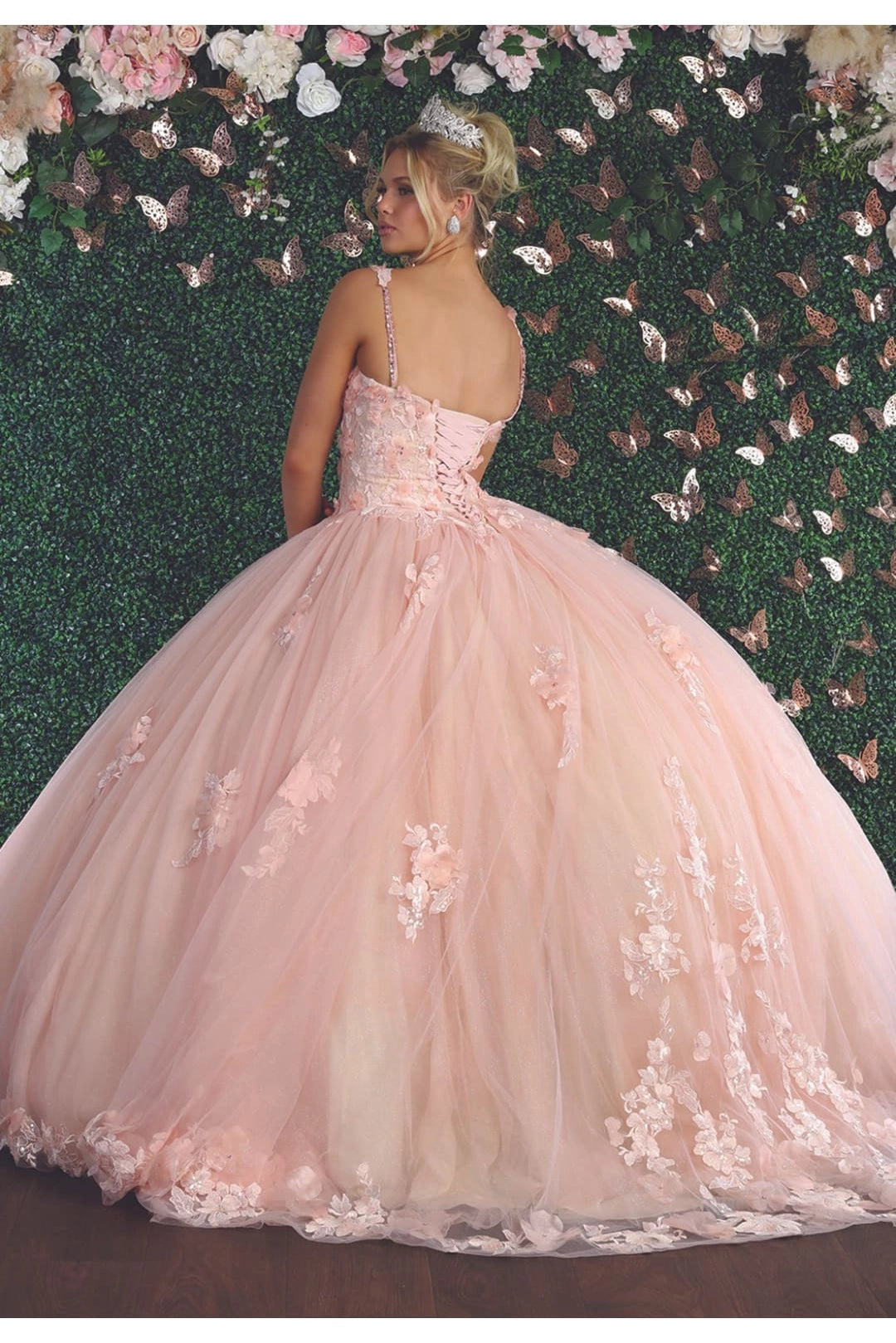 Sweetheart Floral Quinceanera Ball Gown