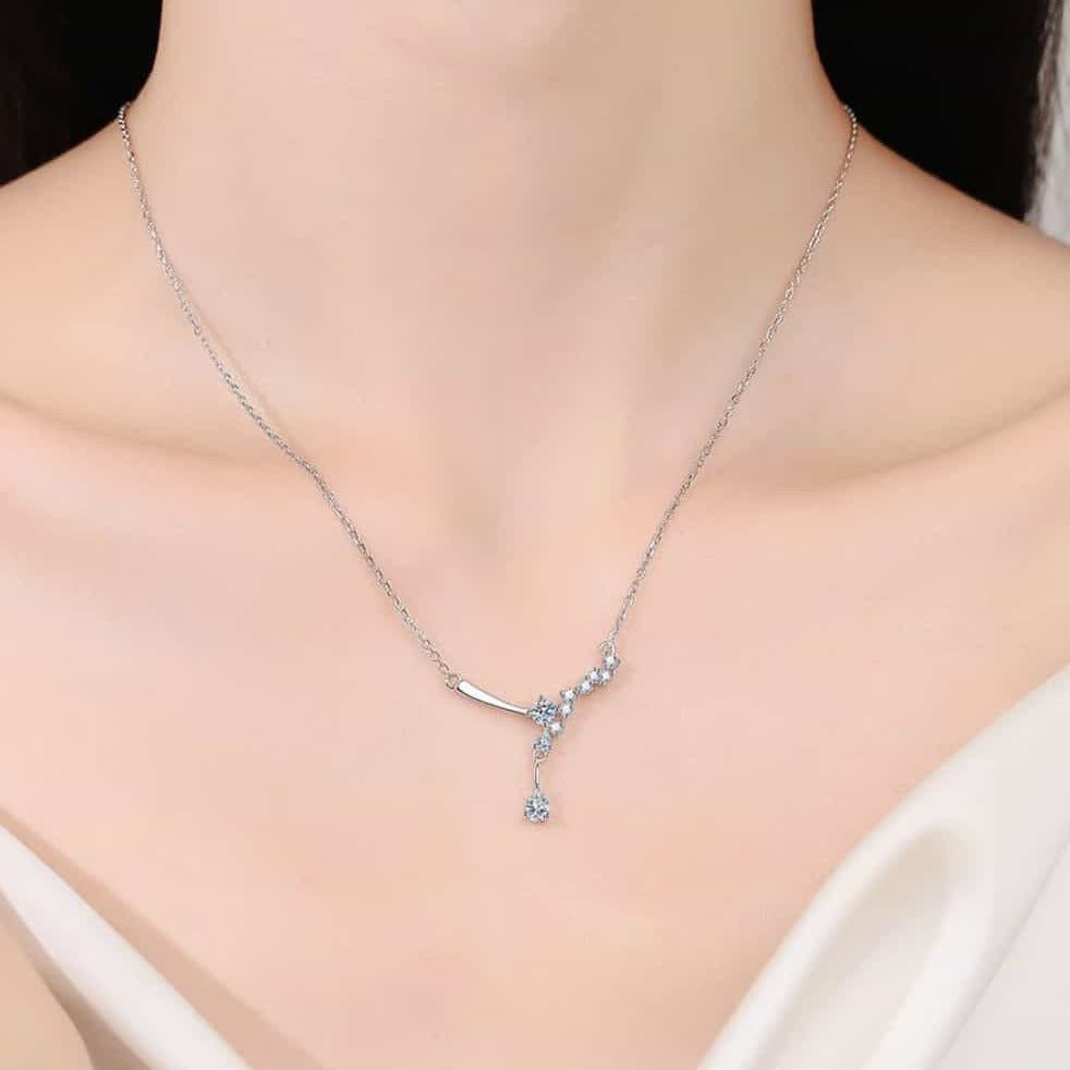 Cascading Elegance 1 Carat Moissanite Necklace