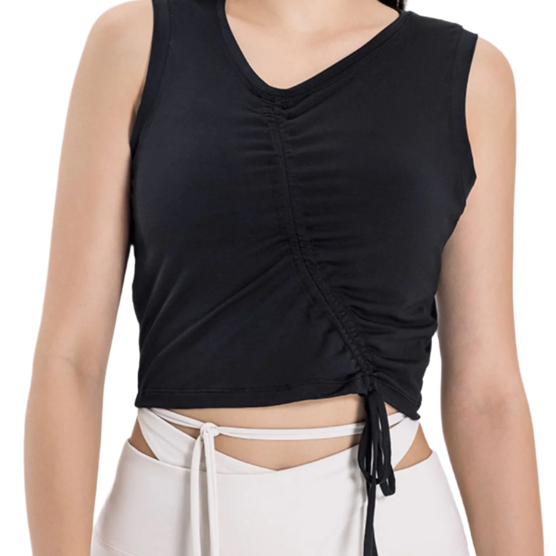 Ruched Wide Strap Active Tank