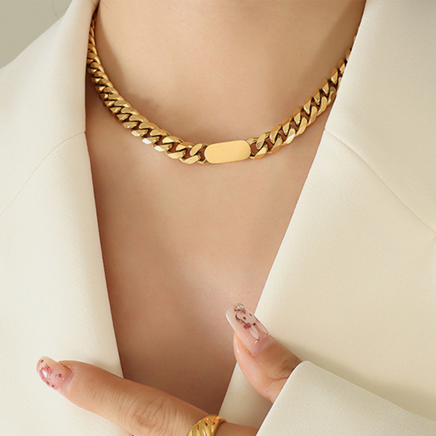 Luxe Lumina Gold-Plated Necklace