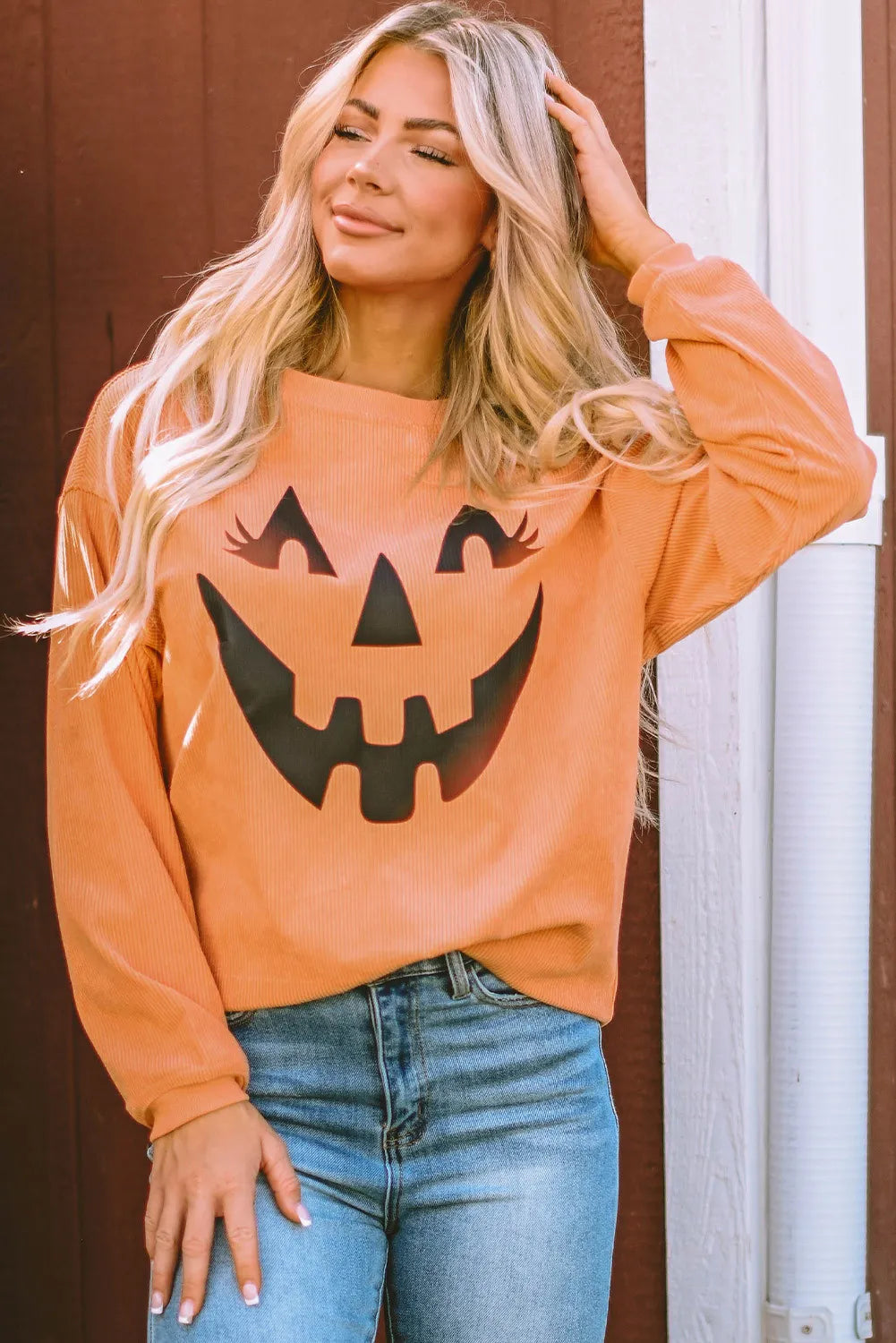 Jack-O'-Lantern Graphic Sweatshirt