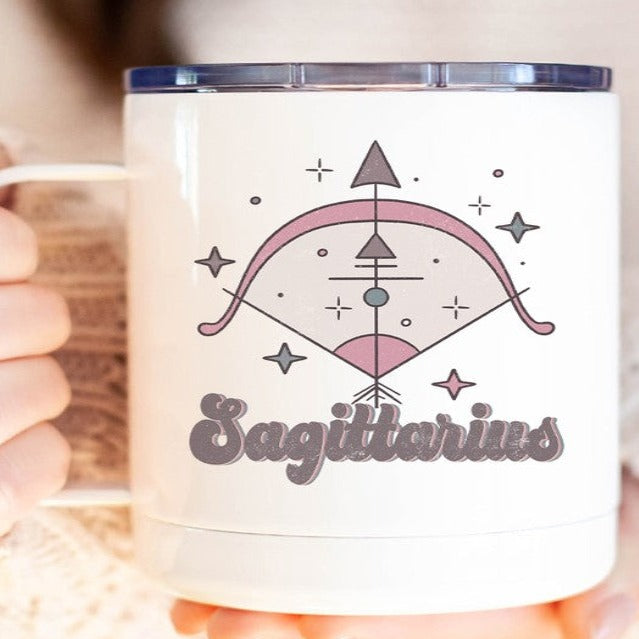 Sagittarius Astrological Sign Coffee Travel Cup