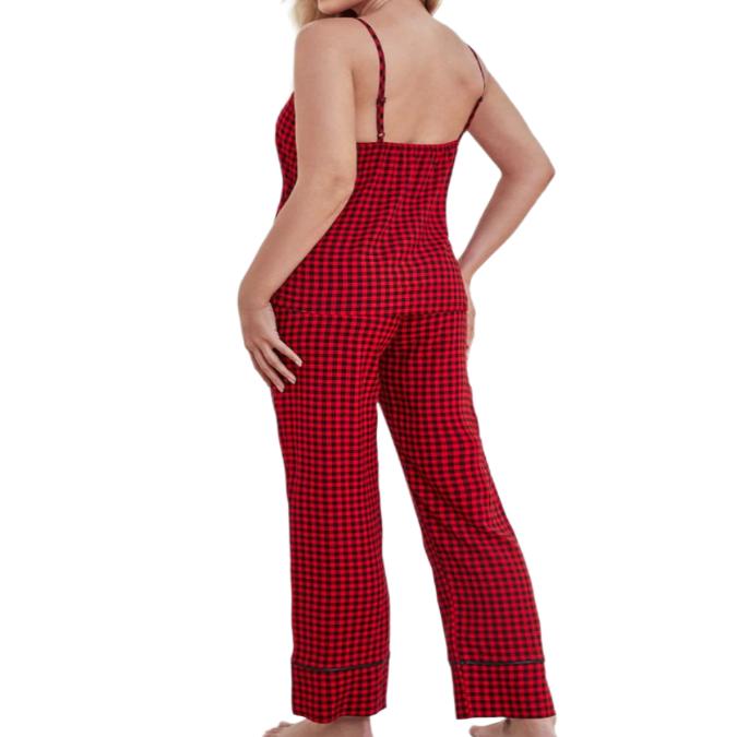 V-Neck Cami & Tied Pants Pajama Set