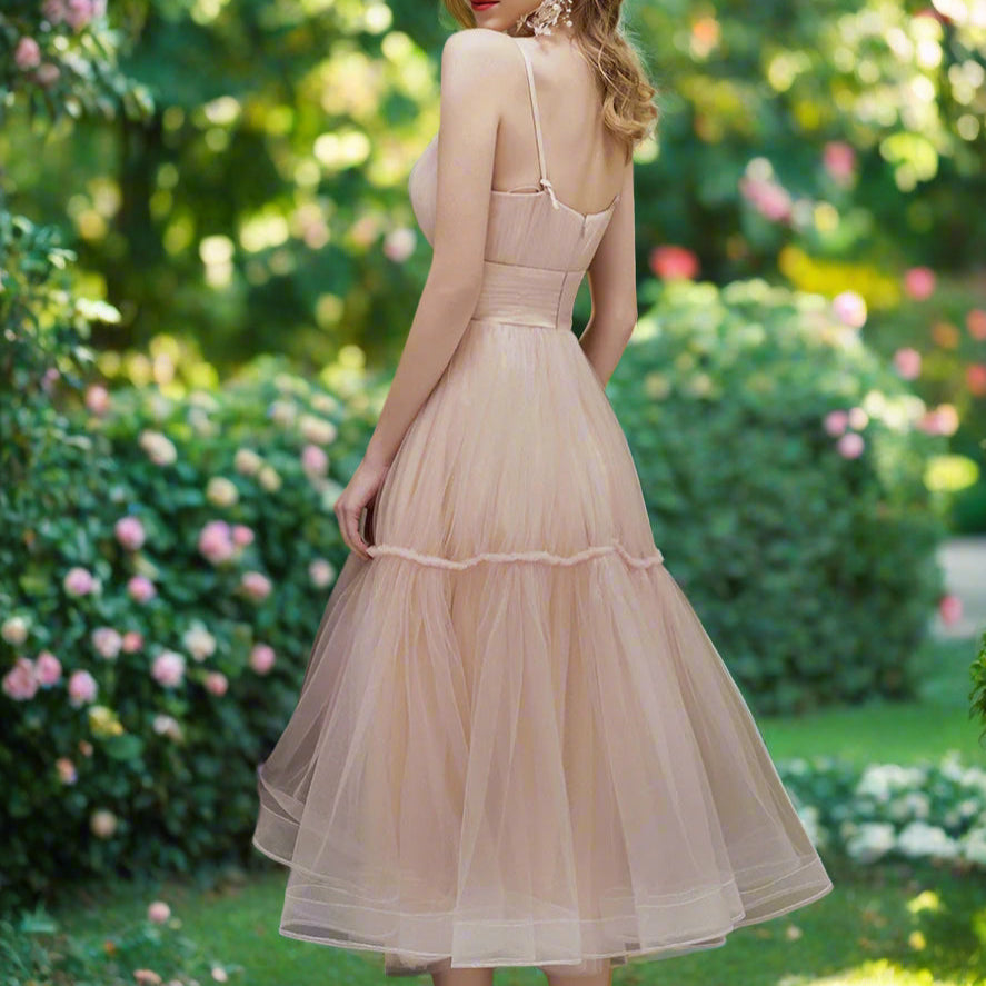 Mid-length Ruffled Dress