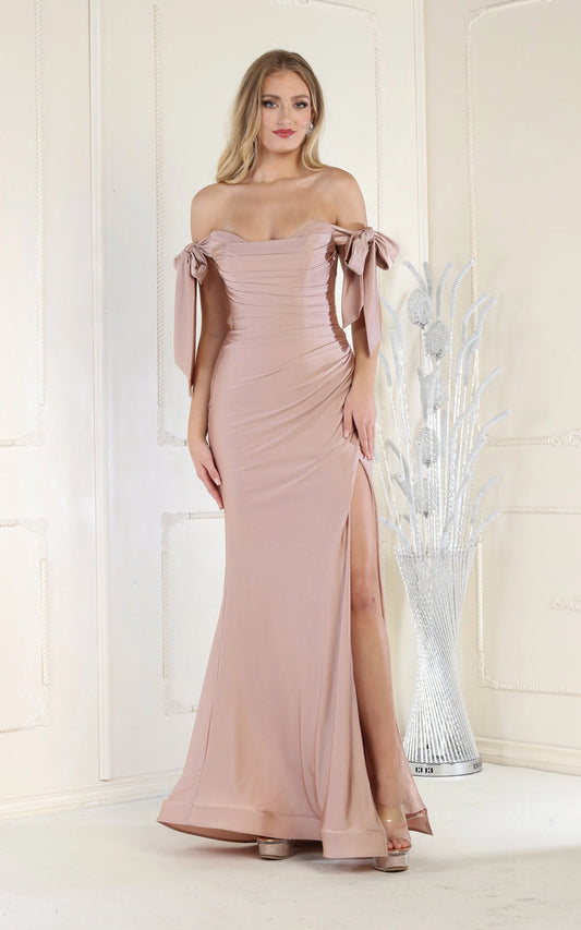 Sexy Off the Shoulder Long Evening Prom Gown