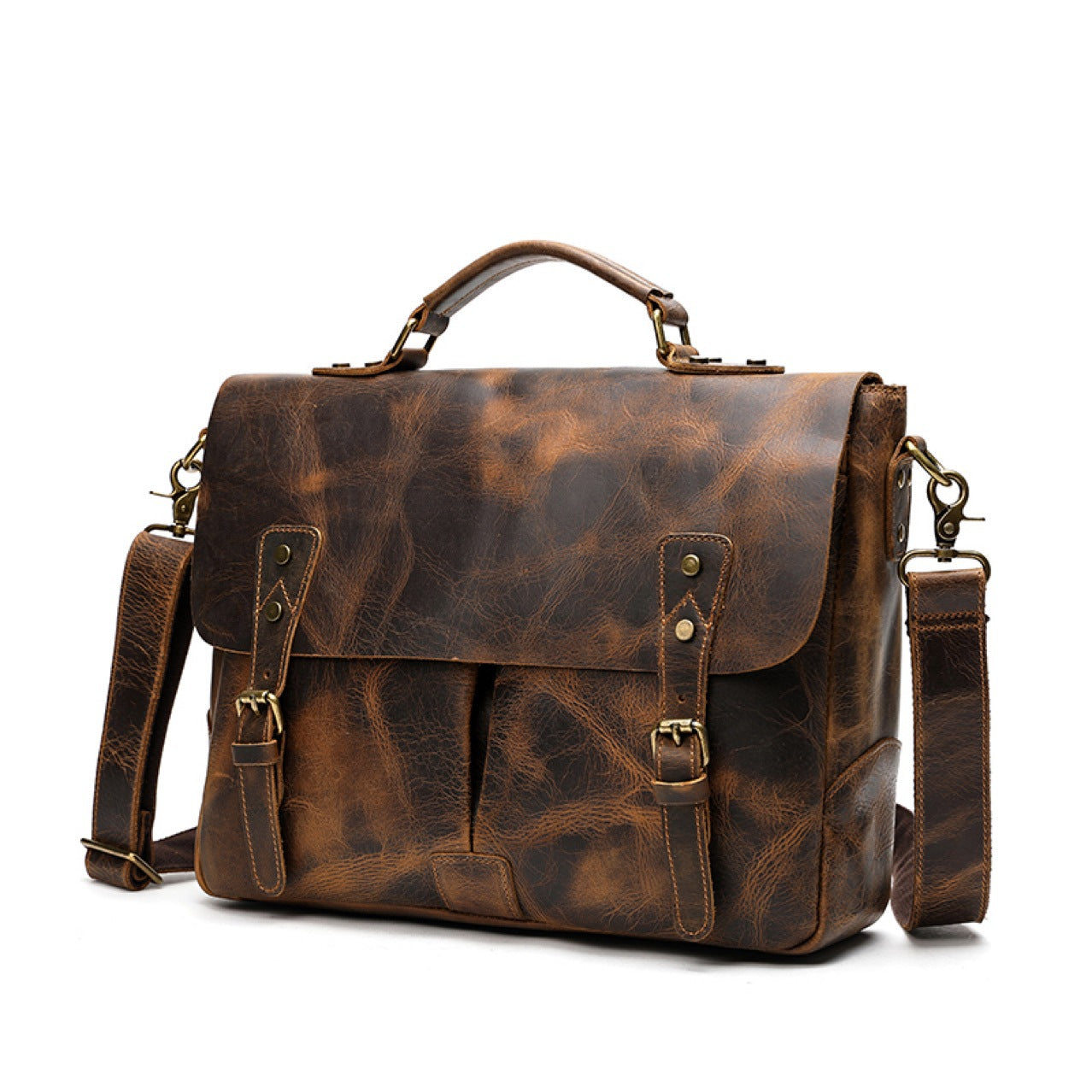 Leather Briefcase Satchel