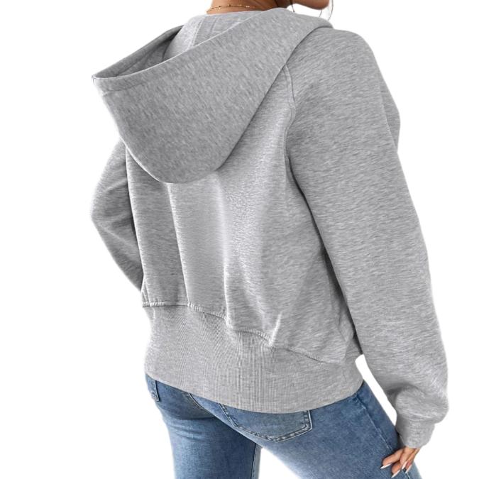 Half Zip Long Sleeve Hoodie