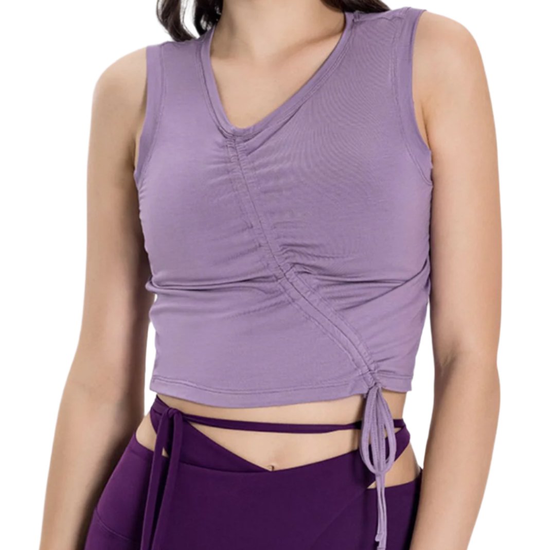 Ruched Wide Strap Active Tank