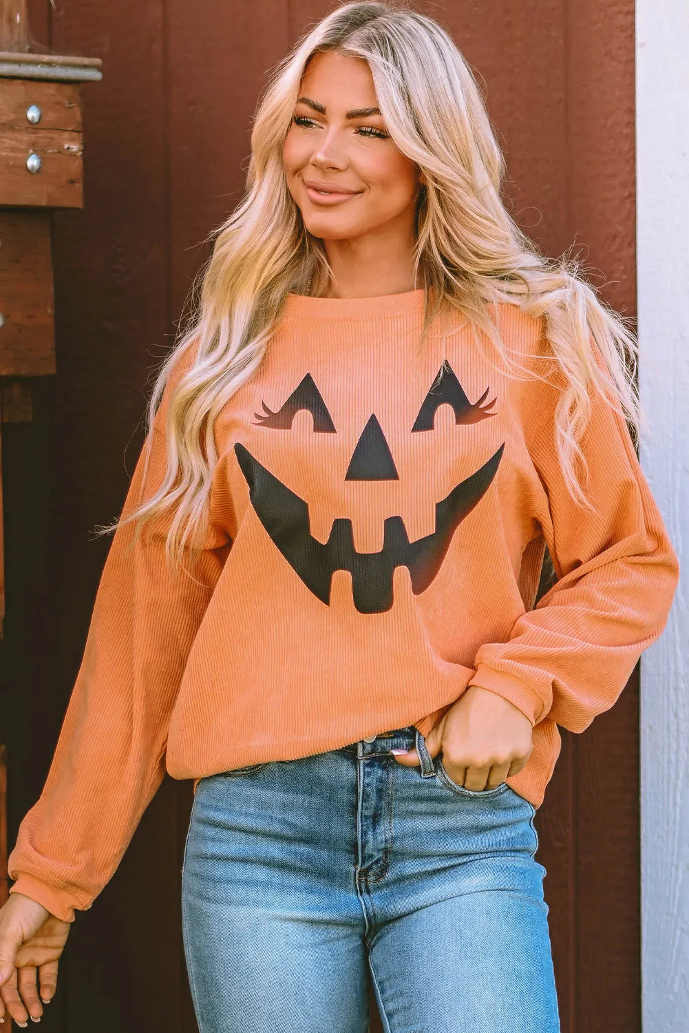 Jack-O'-Lantern Graphic Sweatshirt