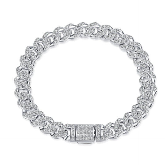 Cuban Link Chain Moissanite Bracelet