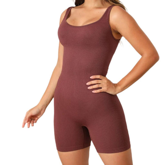 Scoop Neck Active Romper