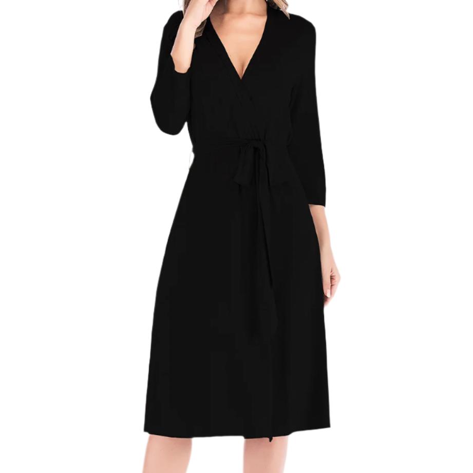 Plunge Tie Front Night Dress